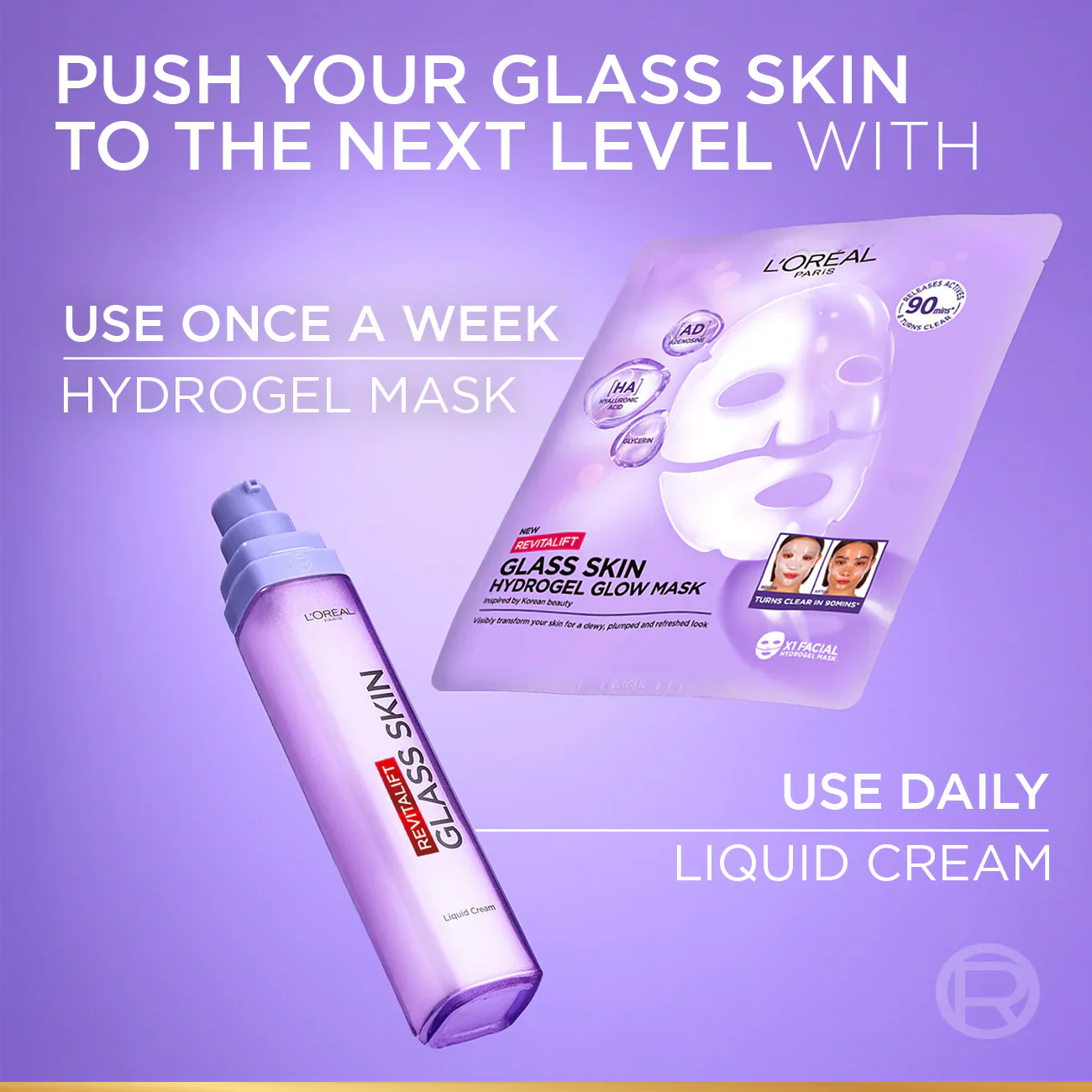 Revitalift Glass Skin Hydrogel Glow Mask, Transform Your Skin For A Dewy, Plumped, Glass Skin In Only 90 Minutes - Image 8