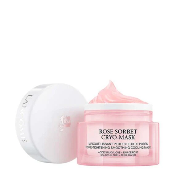 Rose Sorbet Cryo-Mask - Pore Tightening Smoothing Cooling Face Mask with Salicylic Acid & Rose Water - Image 3