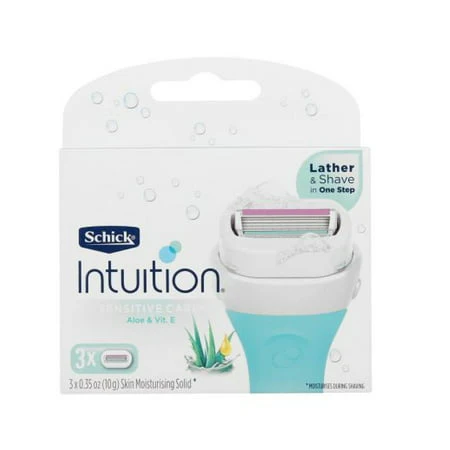 Schick Intuition Sensitive Care Refill Blade Cartridges 3 Ct