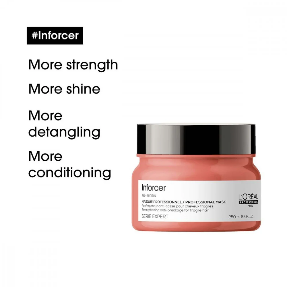 Serie Expert Inforcer B6 + Biotin - Strengthening Anti-Breakage Masque - Rinse Out - Image 3