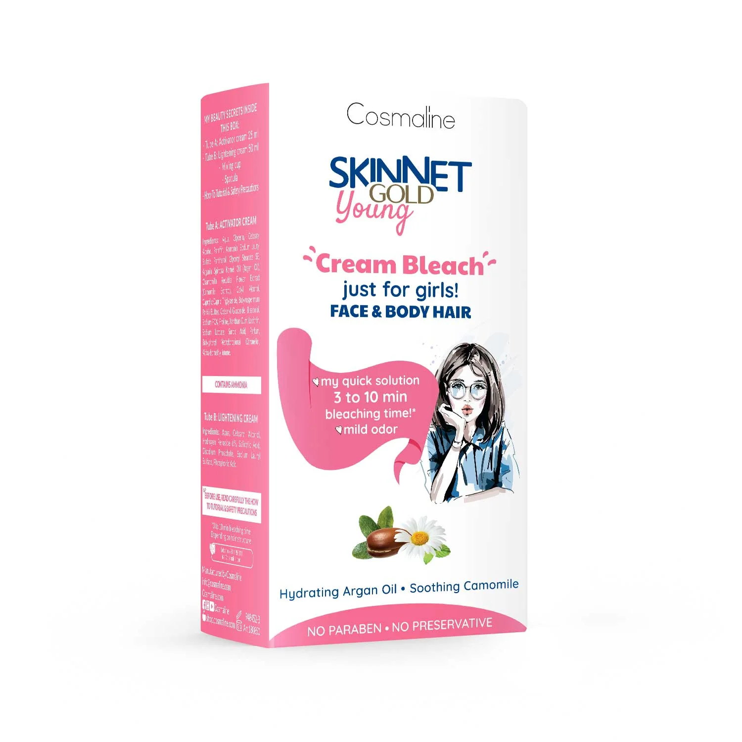 Skinnet Gold Young Cream Bleach (25+50ml)