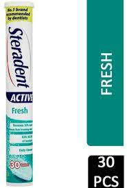 Steradent Tablets Active Fresh 30 - Image 2