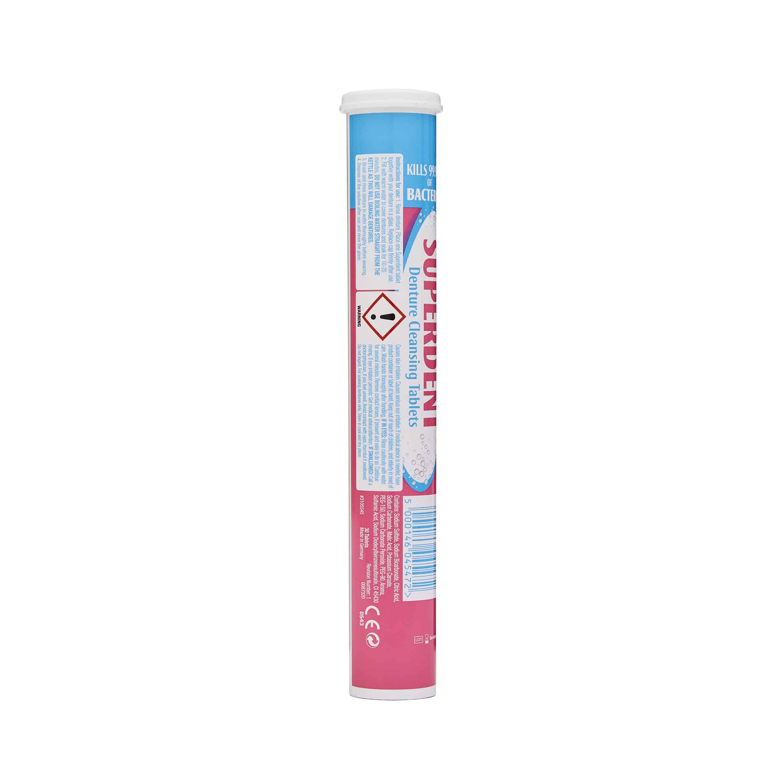 Superdent Mint Denture Cleansing Tablets - Image 2