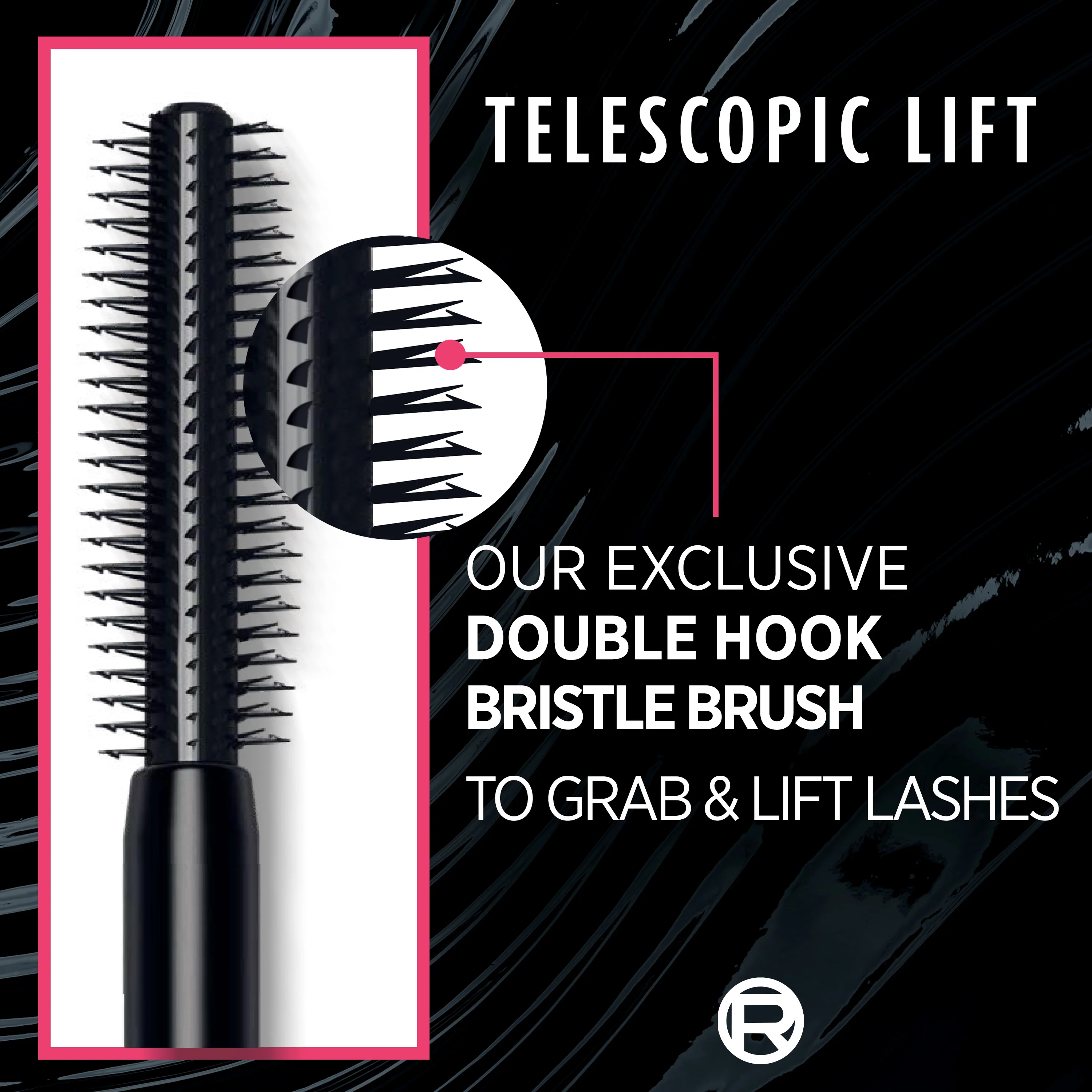 Telescopic Lift Washable Mascara, Lengthening and Volumizing, Lash Lift with Up to 36HR Wear - Image 3