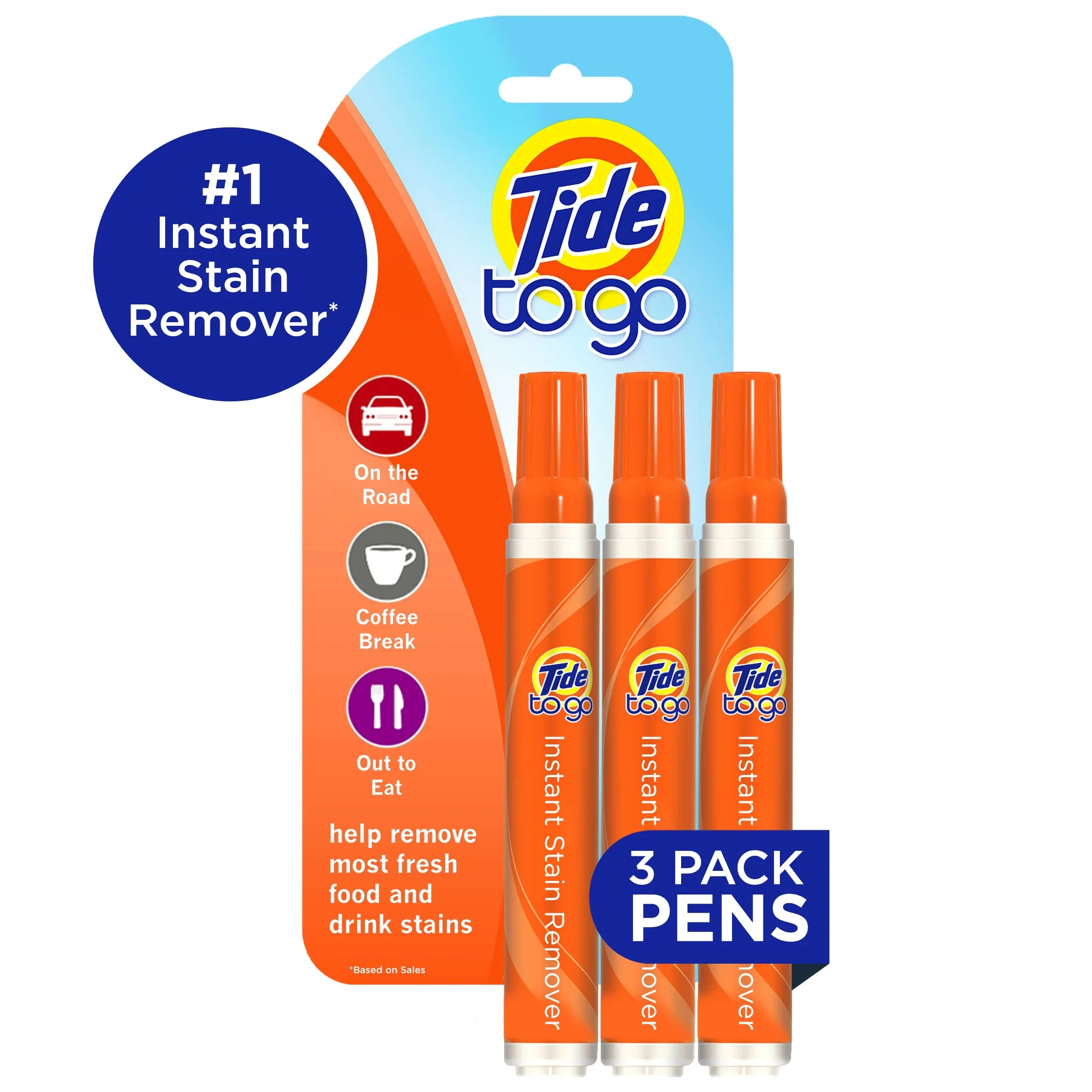 Tide To Go Instant Stain Remover Pen – 3 pens  30 ml