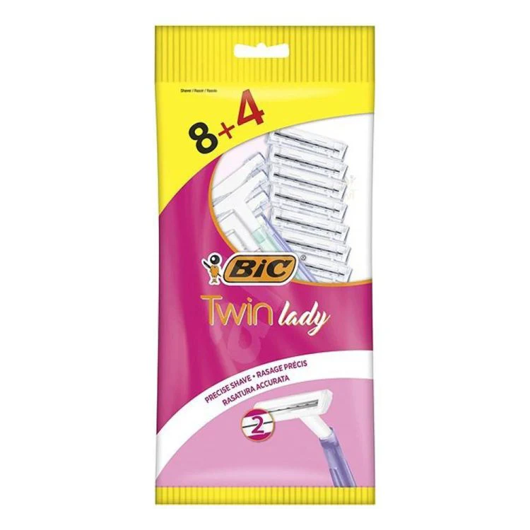 Twin Lady Sensitive Razors For Woman / 12 pieces
