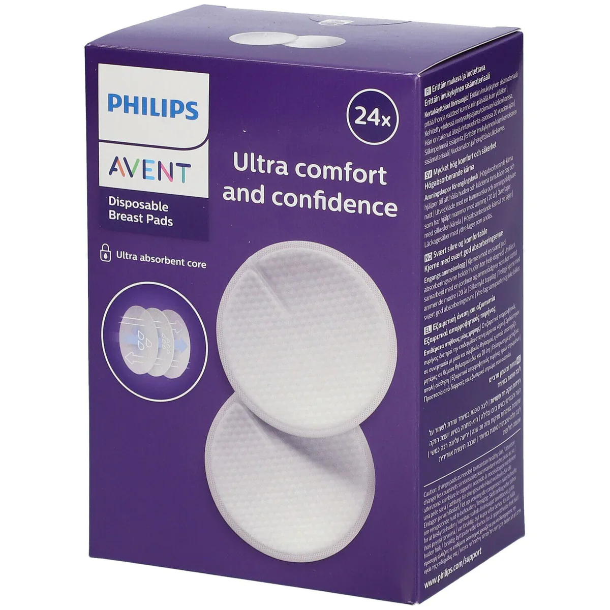 Ultra Comfort Disp. Breast Pads  x24