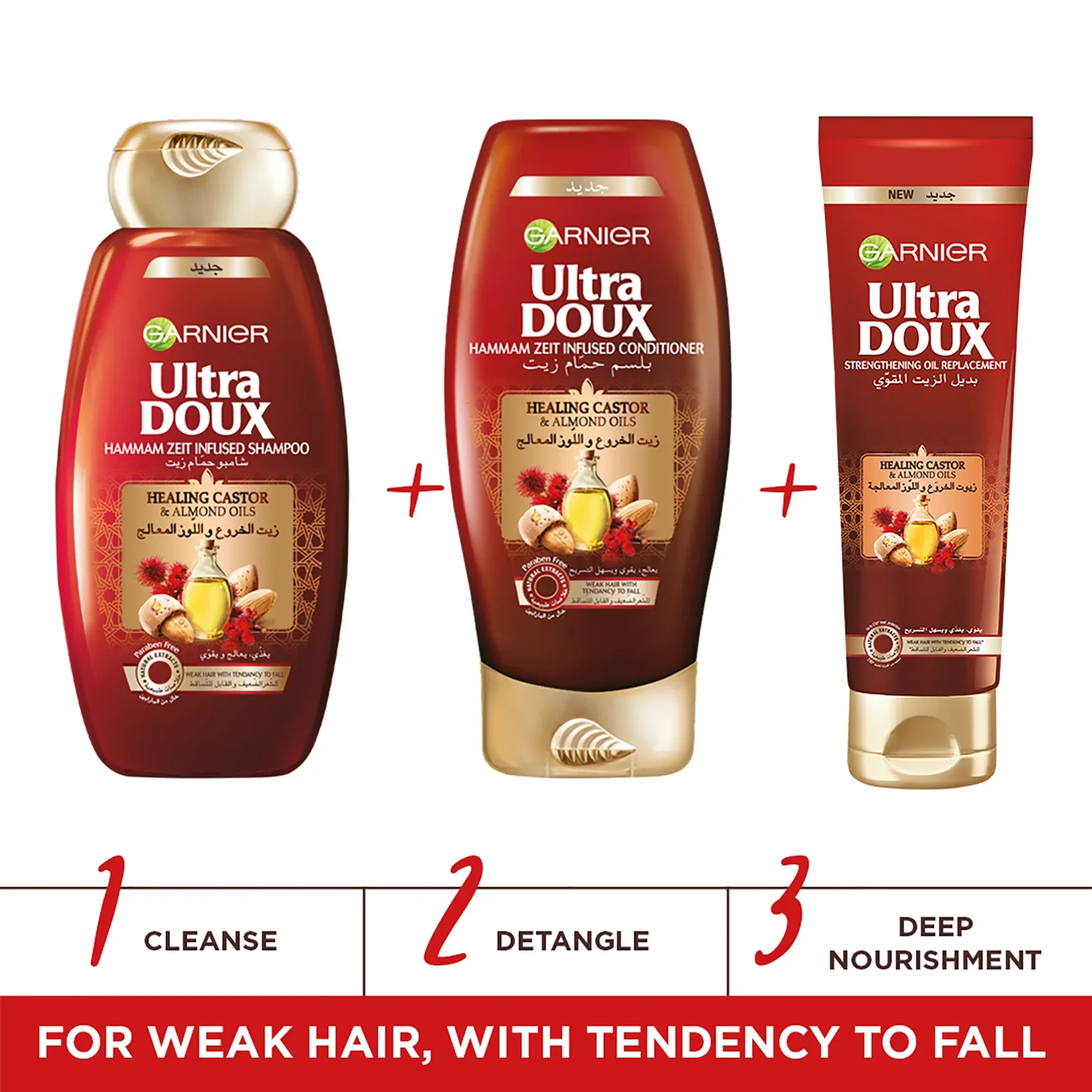 Ultra Doux Castor and Almond Oil Hammam Zeit infused Conditioner - Image 2
