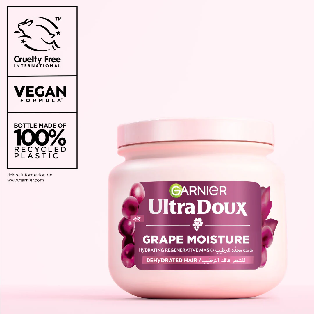 Ultra Doux Grape Moisture - Deep Regenerative Mask for Dehydrated Hair. Hydrating Grape Water + Antioxidant Grapeseed Oil -- Paraben-Free, Vegan, Cruelty-Free - Image 8