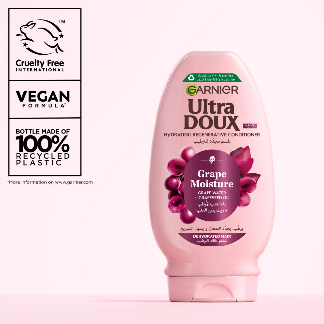 Ultra Doux Grape Moisture - Hydrating Regenerative Conditioner for Dehydrated Hair. Hydrating Grape Water + Antioxidant Grapeseed Oil - - Paraben-Free, Vegan, Cruelty-Free - Image 8