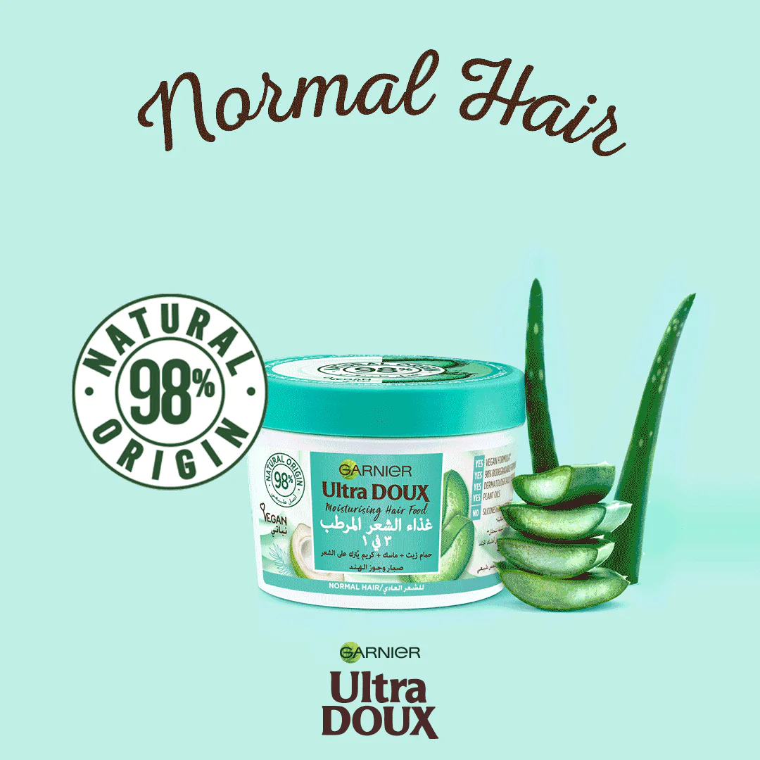 Ultra Doux Hair Food Aloe Vera & Coconut 3 in 1 Treatment - Image 2