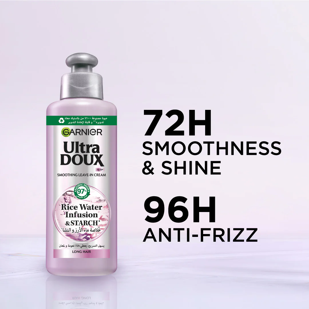 Ultra Doux Rice Water Infusion & Starch Leave In Cream for Long Hair - Image 3