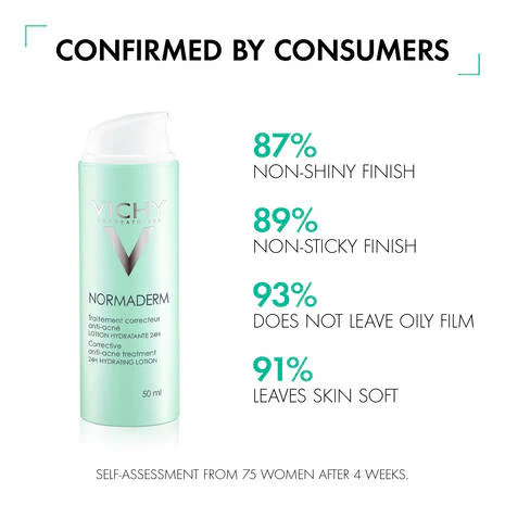 Vichy Normaderm Anti-blemish Corrective Care Cream for Oily/Acne Skin with Salicylic Acid - Image 3