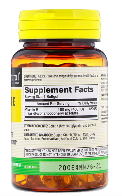 Vitamin E 180 mg 400 IU - Image 2