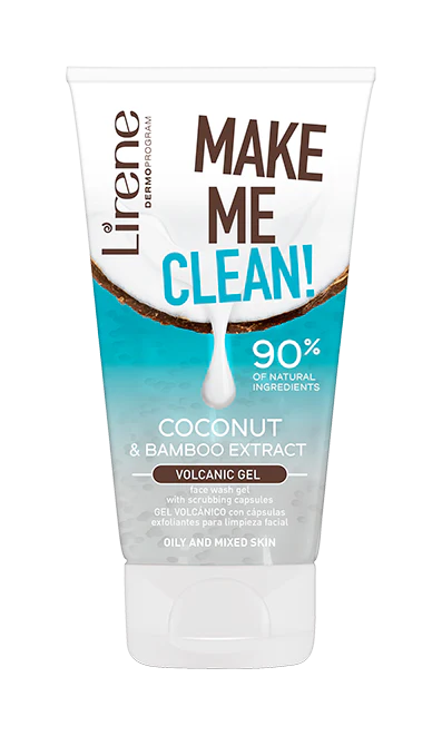 Volcanic Face Wash Gel Coconut Make ME Clean