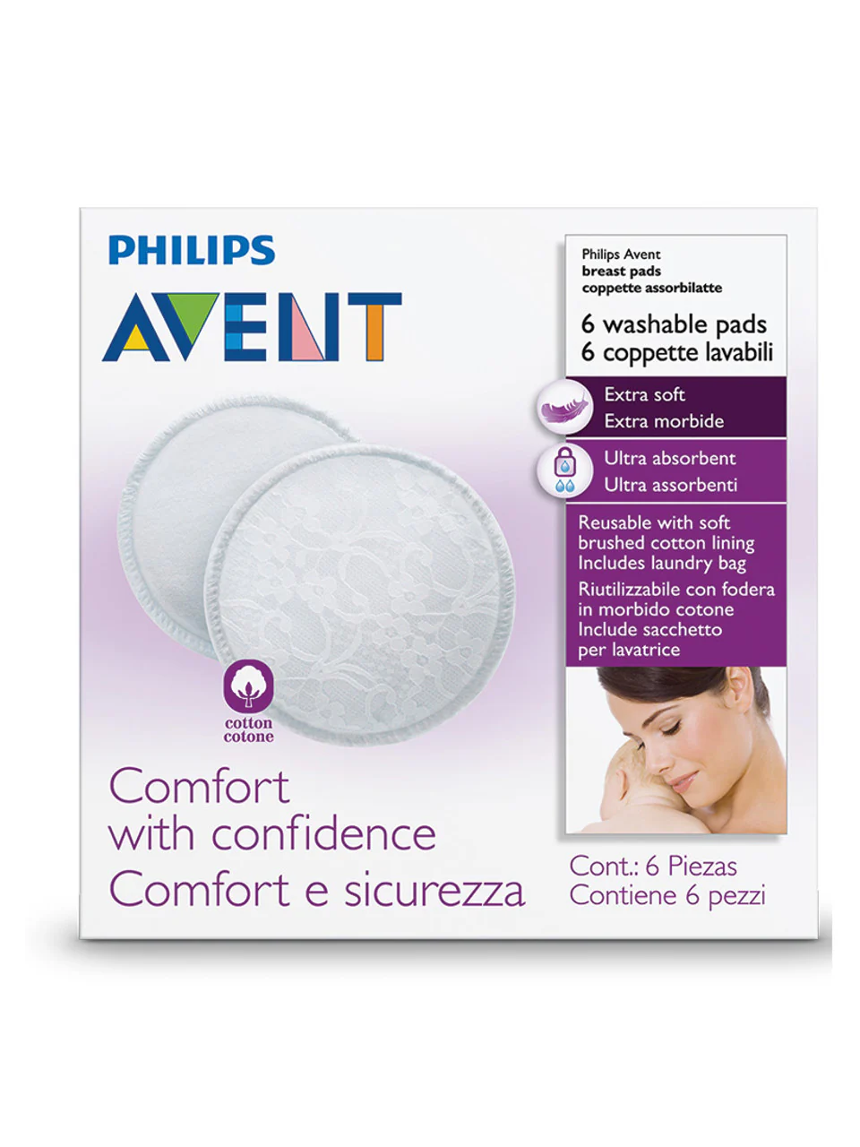 Washable Breast Pads x6