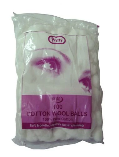 White Cotton Wool Balls 100 Pcs