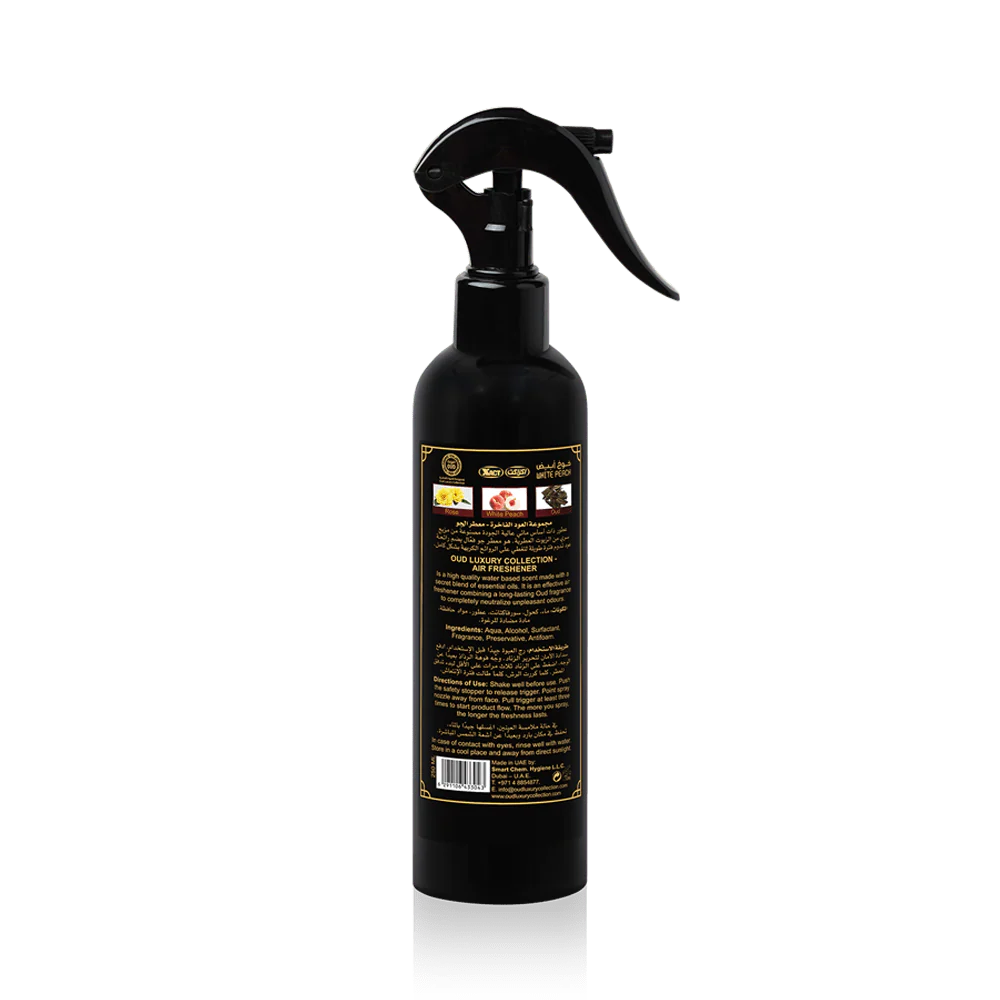 White Peach Oud Premium Air Freshener 250ml - Image 2