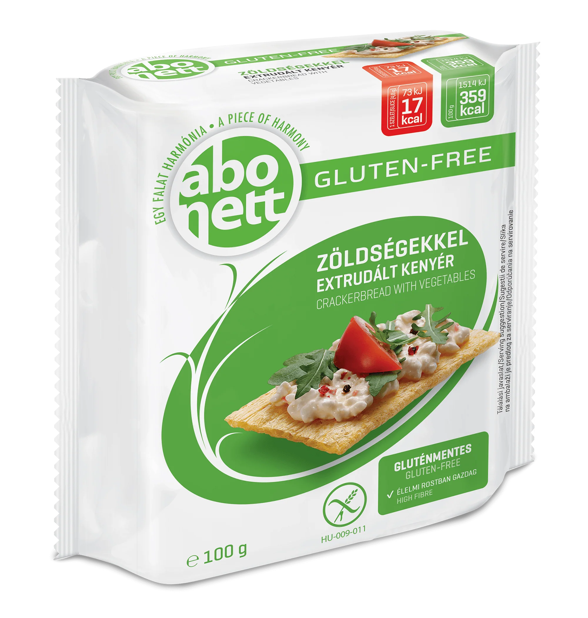Whole Grain Cracker Bread and Vegetables