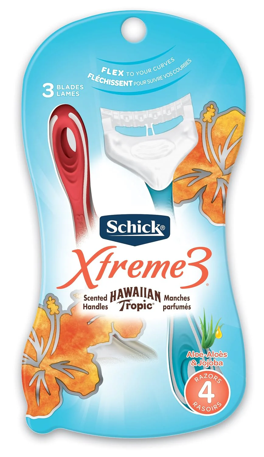 Xtreme 3 Razors for Women Hawaiian Tropic Scented