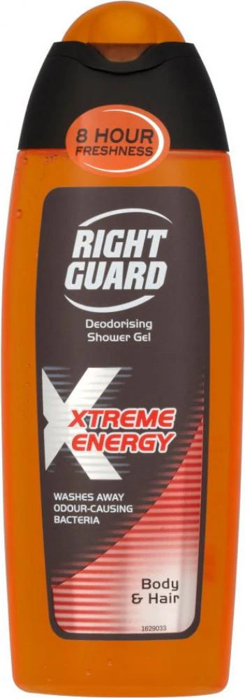 Xtreme Energy Deodorising Shower Gel 250ml Right Guard Xtreme Energy Deodorising Shower Gel 250ml